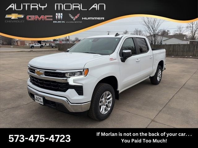 2026 Chevrolet Silverado 1500 LT in Summit White — front three-quarter view