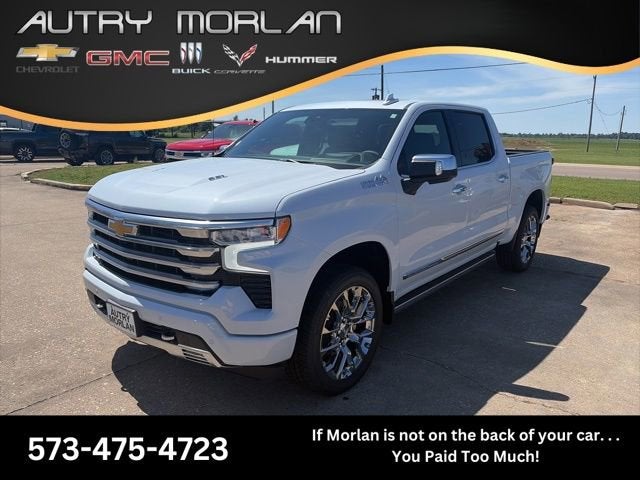 2026 Chevrolet Silverado 1500 High Country in Polar White Tricoat — front three-quarter view