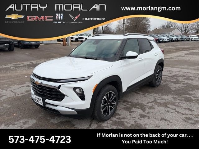 2026 Chevrolet Trailblazer LT in Summit White — front three-quarter view