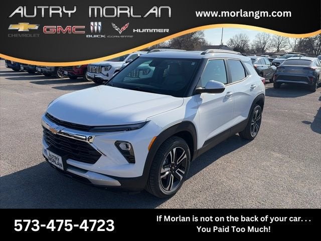 2026 Chevrolet Trailblazer LT in Summit White — front three-quarter view
